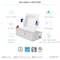 Luxrite 3 Inch Square LED Recessed Downlight 5CCT 2700K-5000K 8W 540LM Dimmable Wet Rated ETL Baffle LR23738-1PK - alternate 5
